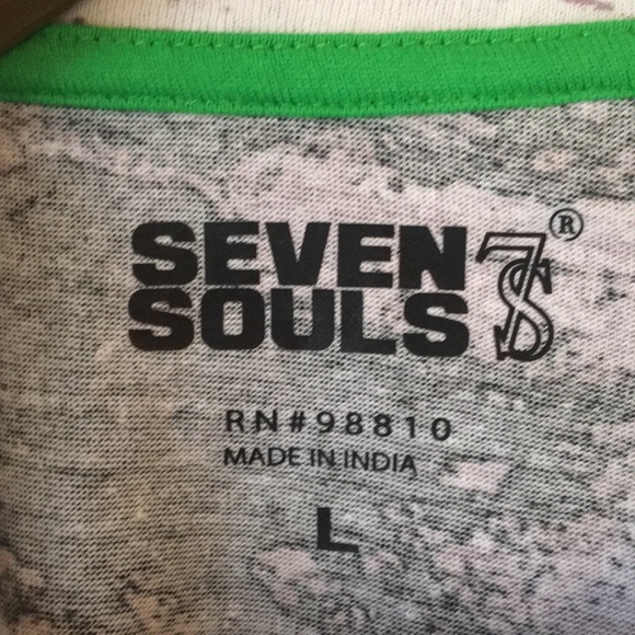 Seven Souls NWT “SAVAGE” Men Long Sleeve Tee Shirt Size Large. - Picture 3 of 16